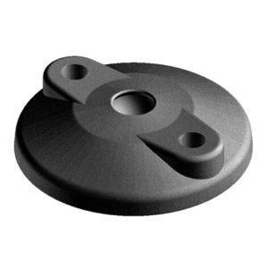 Base 80 for swivel foot P closed bolt down holes asp